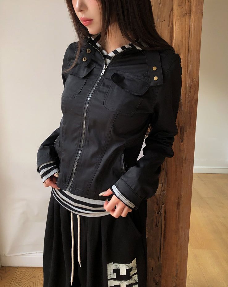 Turns Two-Pocket Biker Jacket