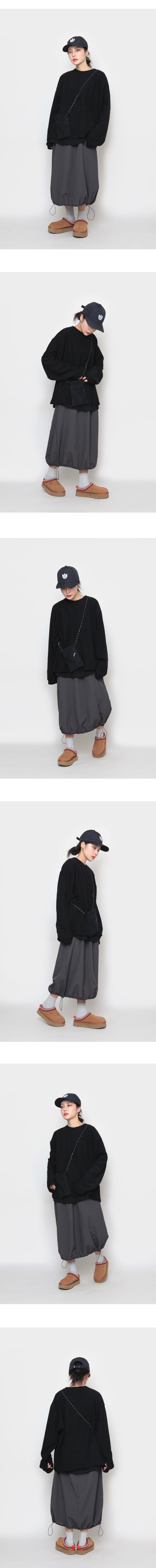 Soft plain sleeve T