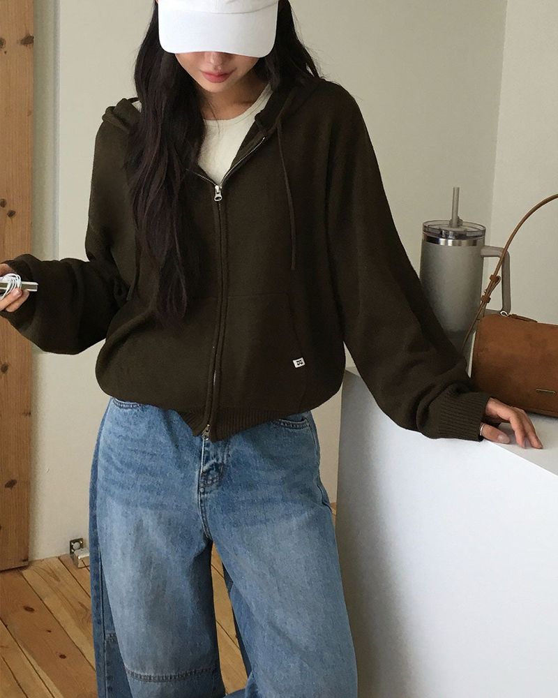 [ORIGINAL] Breeze Knit Hood Zip-Up