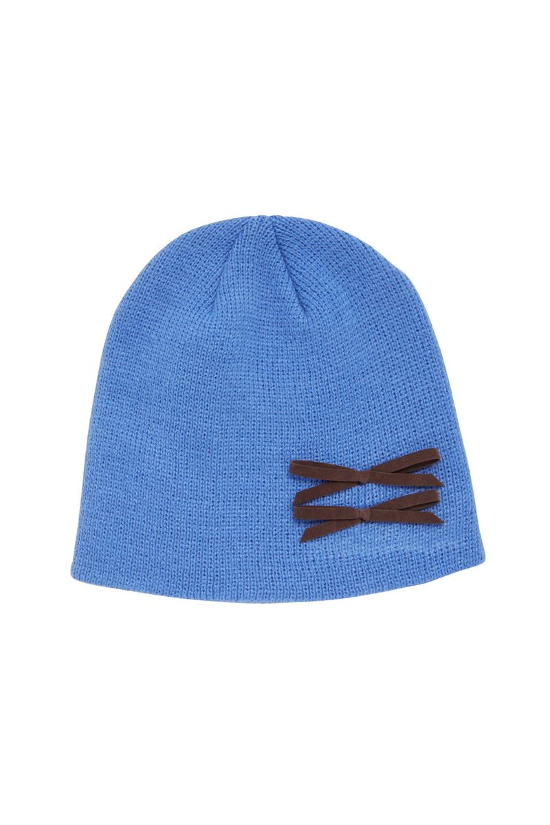 MINI RIBBON BEANIE / BLUE