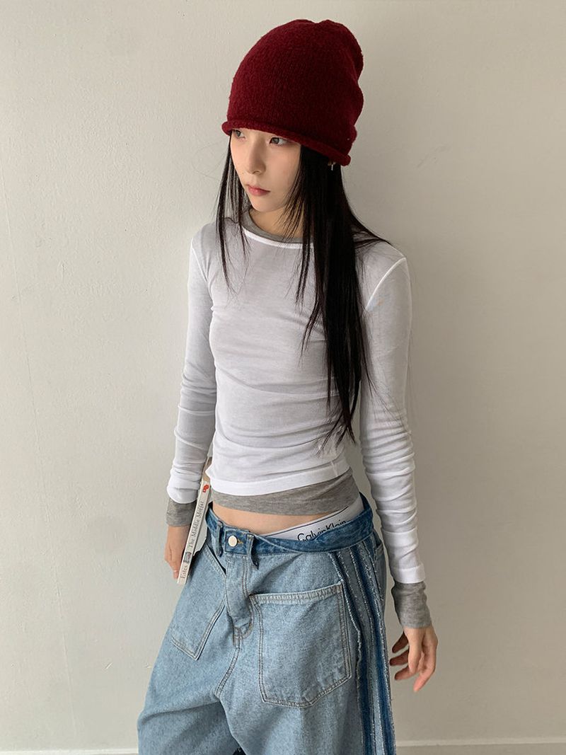 TENCEL LAYERED LONG SLEEVE (11C)