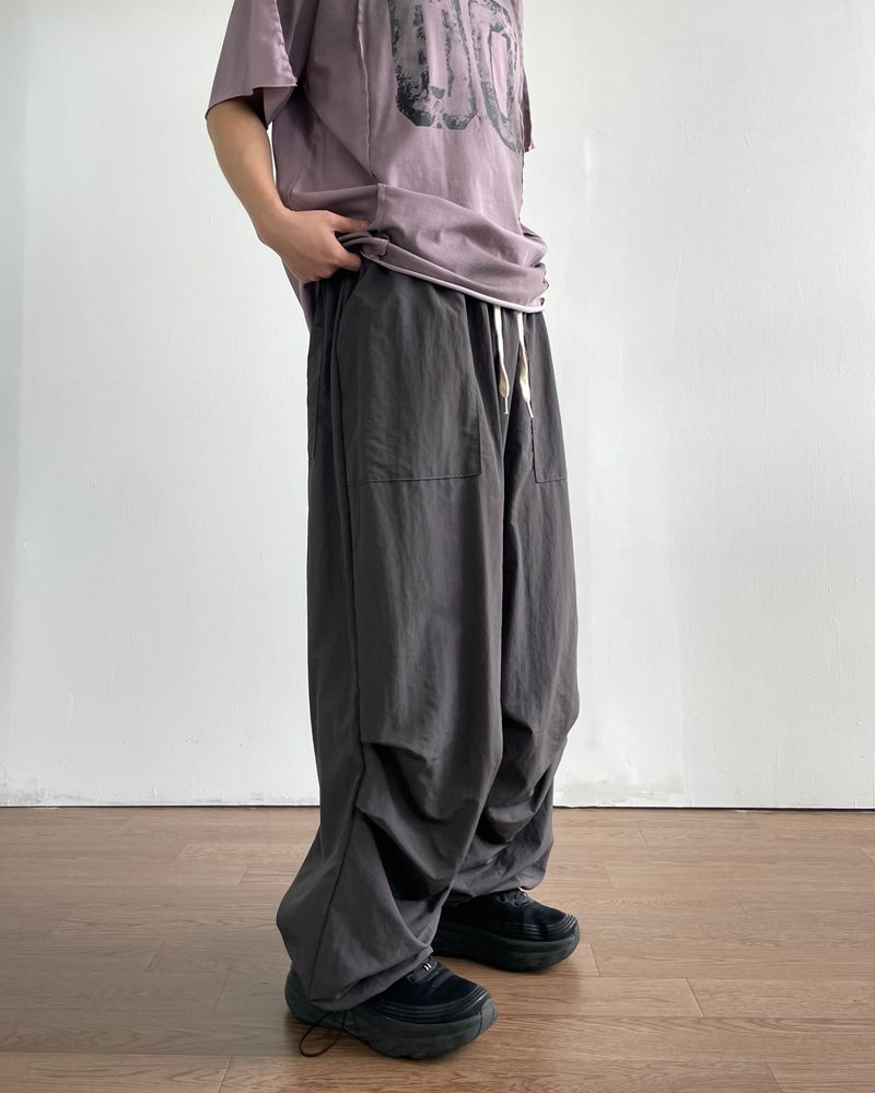 Ded Pintuck Nylon Pants