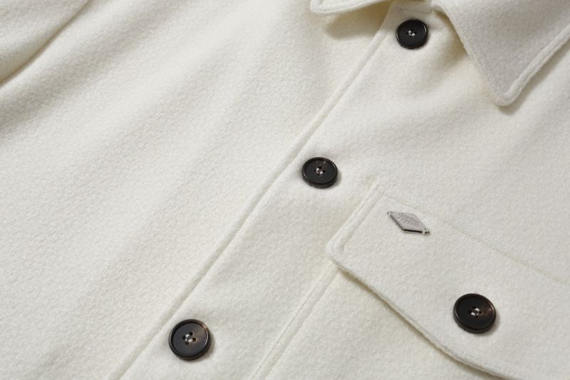 CLASSIC CROPPED SHIRT JACKET (ecru)