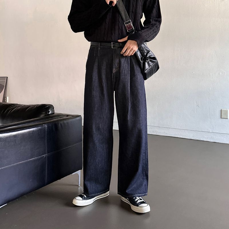 lemenne（ルメンヌ）の「LMN Stitch Two Tuck Green Paper Wide Denim Pants (2 colors)（Pants）」