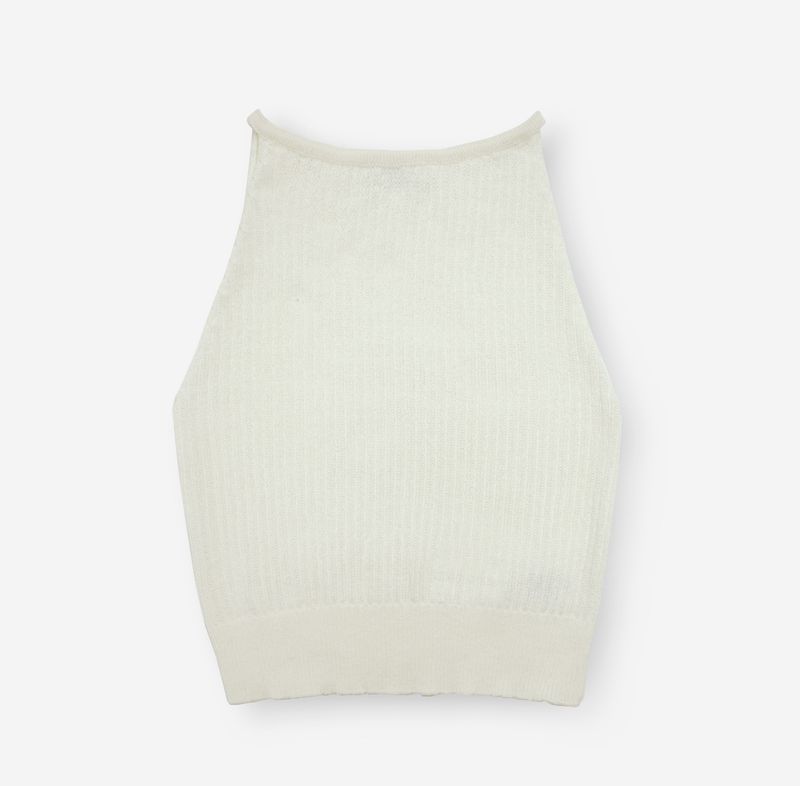 Onu Knitted Sleeveless White