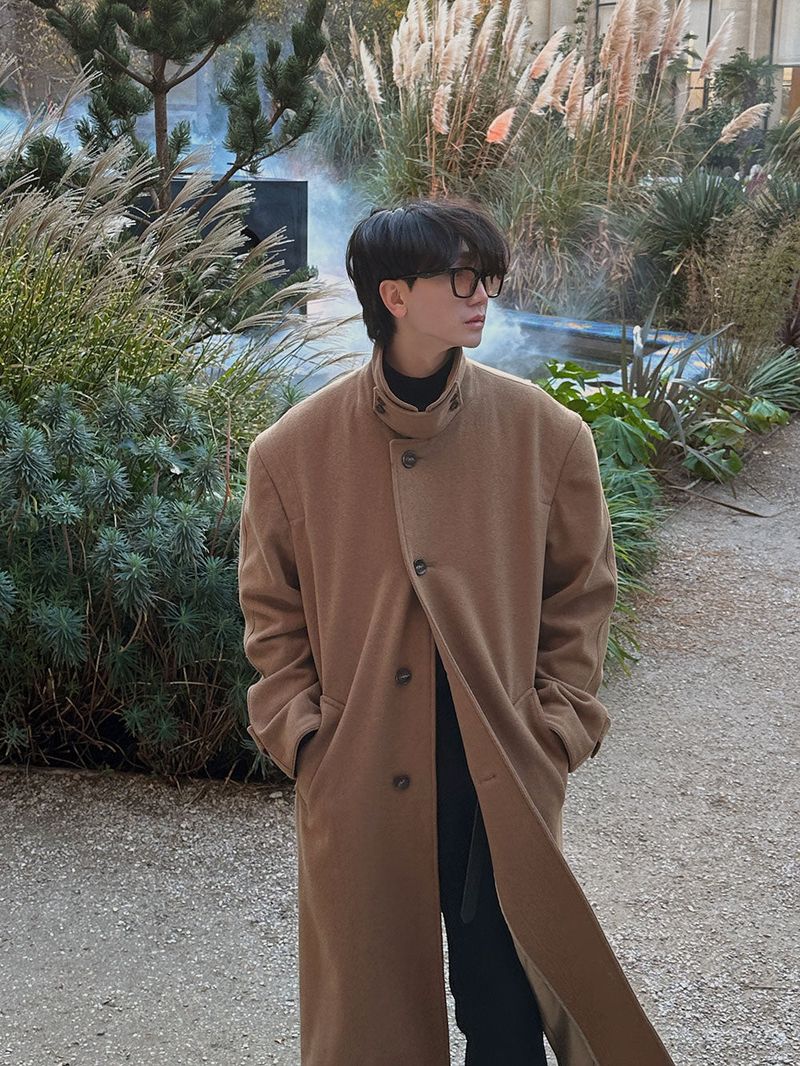 3 TAP Melton Essential Wool Coat (2color)