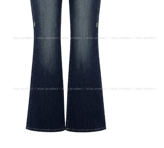 Rika Stitch Low Bootcut Denim Pants