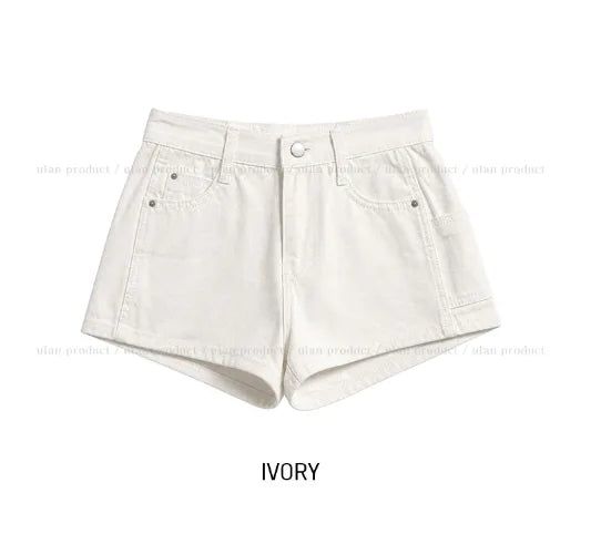 Whip Side Pocket Cotton Shorts