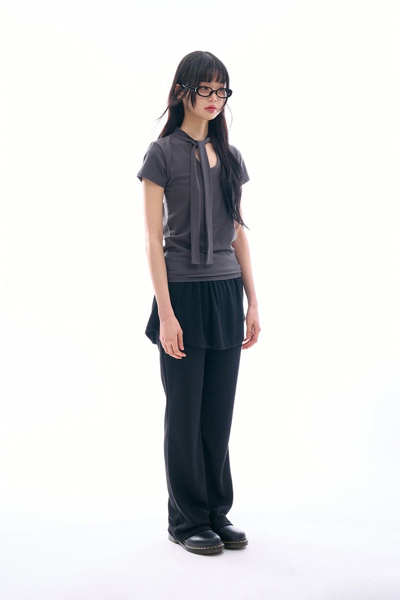 Caligo layered skirt pants