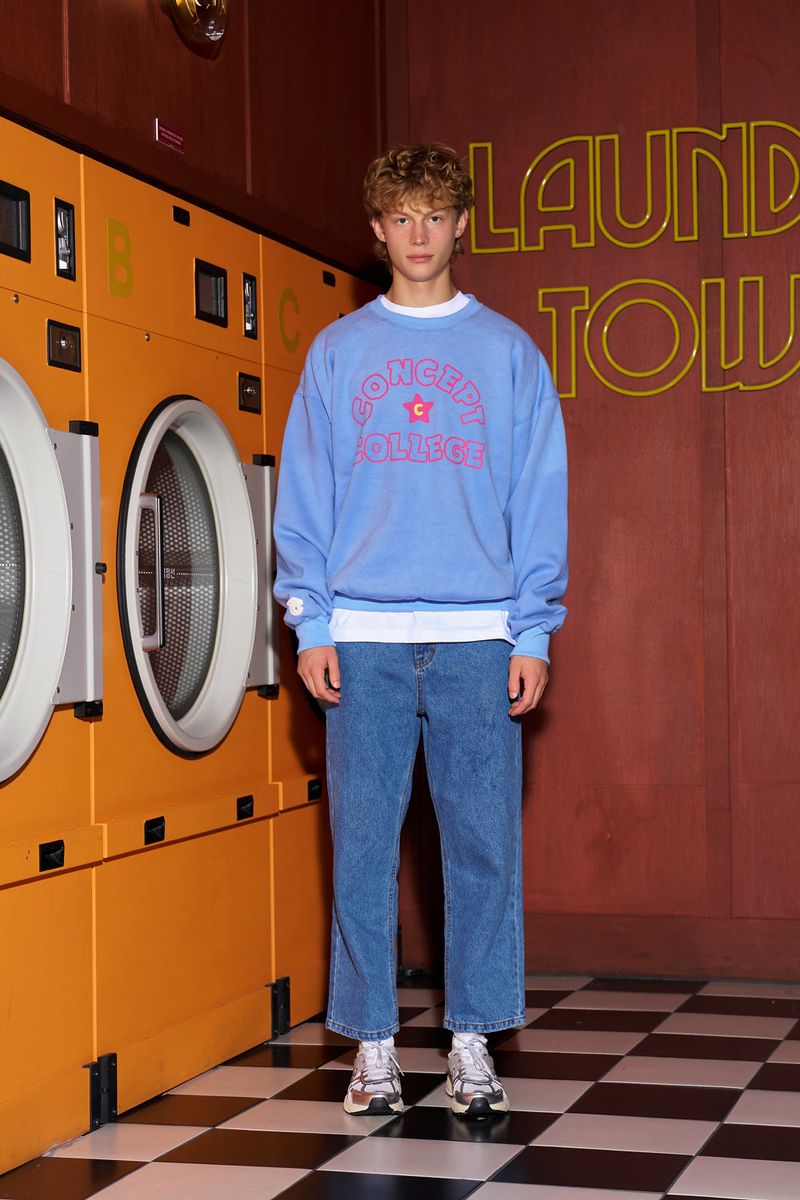 Handlogo sweatshirt / Blue [Unisex]