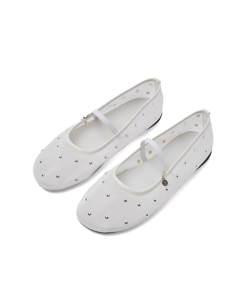 NEW Bliss 0025. Studded Mesh Flat - 2colors