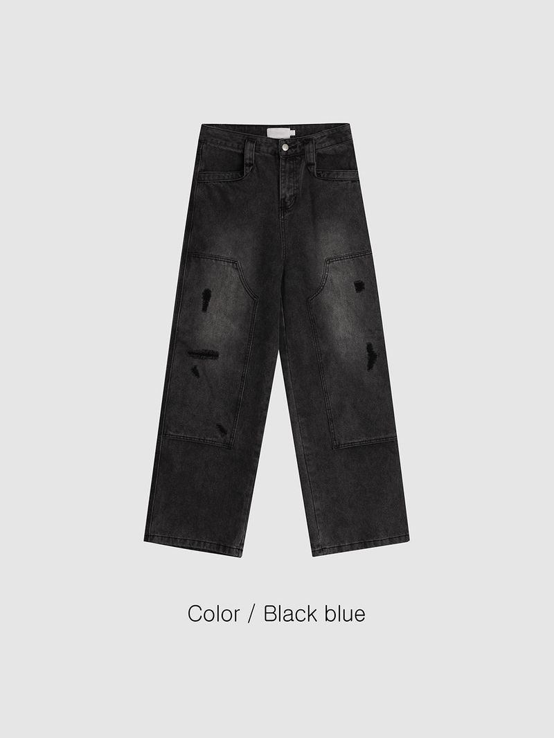 Double carpenter denim pants
