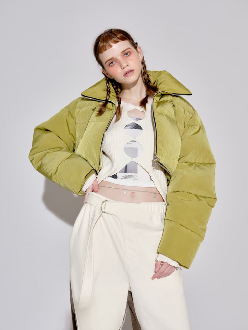 GATELESS（ゲートレス）の「DUCK DOWN CROPPED JACKET（Tops）」