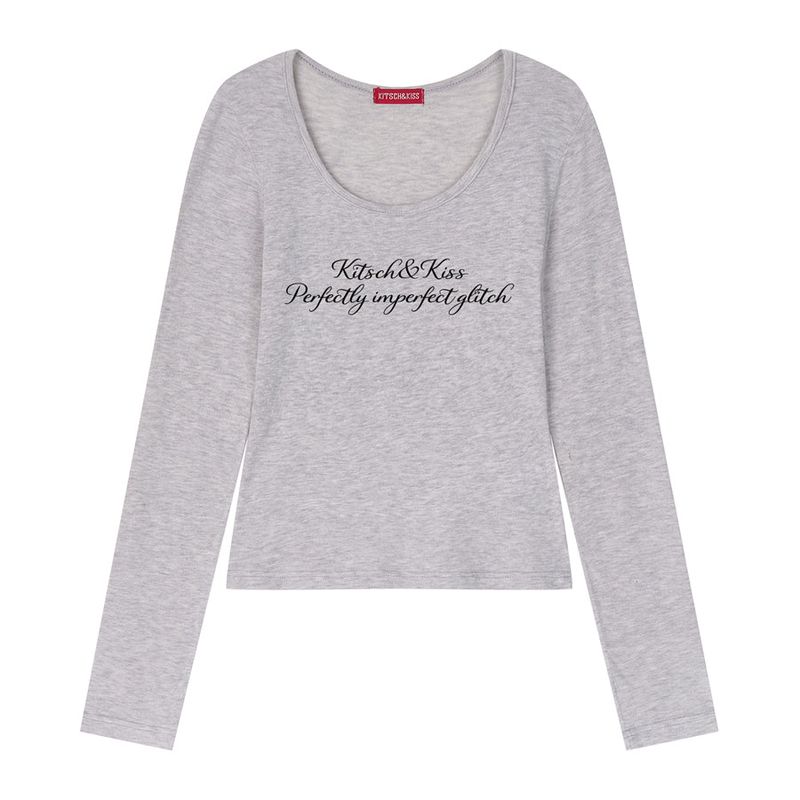 kitsch&kiss（キッチアンドキス）の「PERFECTLY MELANGE LONG SLEEVE (SBLKNK-101)（Tops）」