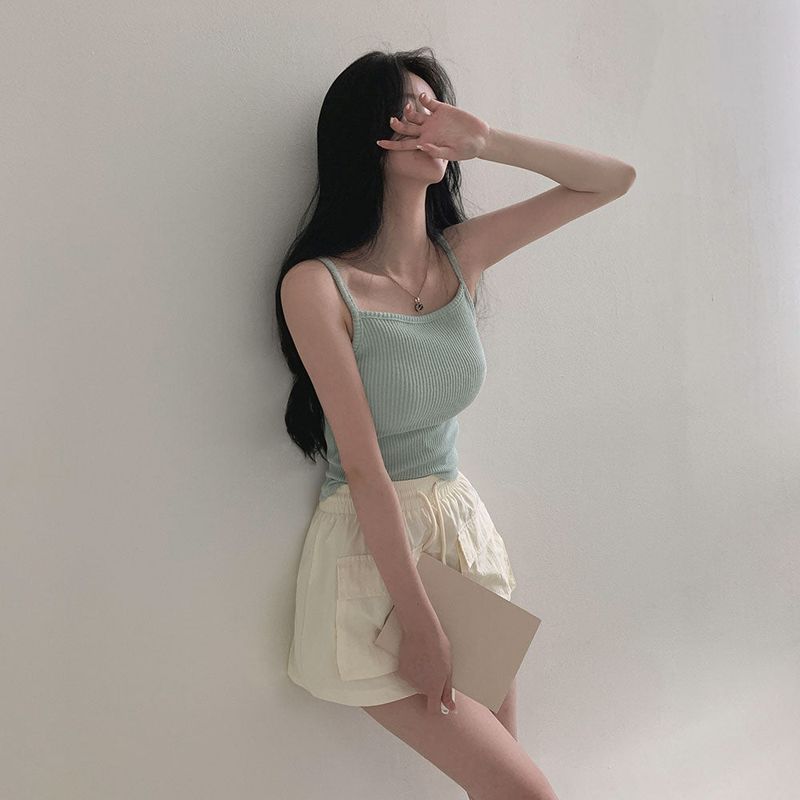 [BELLIDE MADE] CASTERA RIB KNIT CAMISOLE