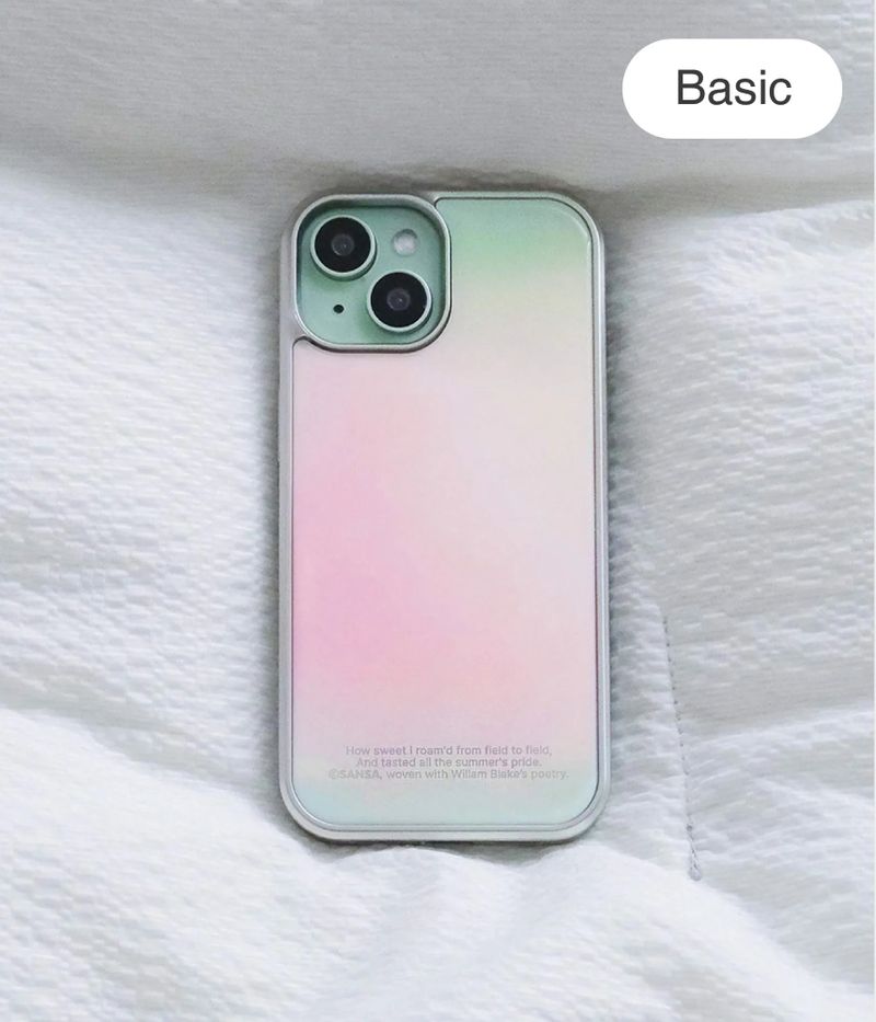 SANSA（サンサ）の「サマースイートバンパースマホケース（シルバー）（スマホグッズ/小物）」