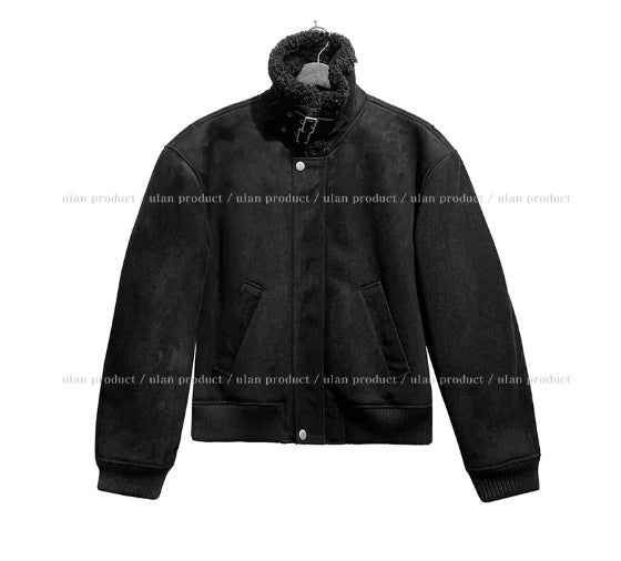 Latch high neck suede buckle mustang