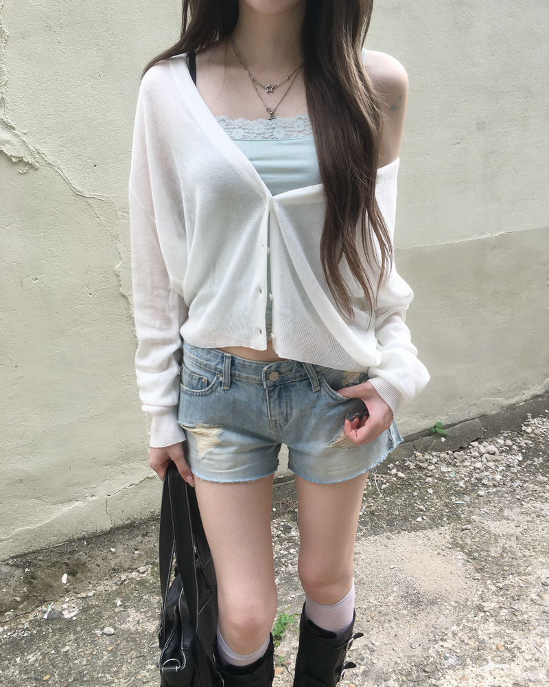 Pastel lace sleeveless