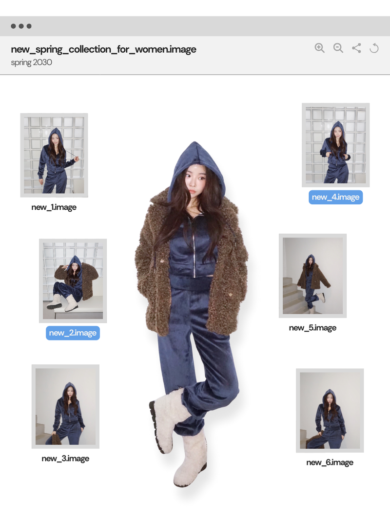 Velvet Winter Hooded Training Set