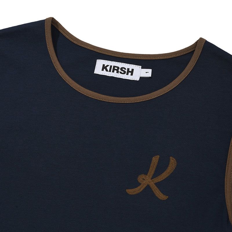 GRAPHIC RINGER T-SHIRT [NAVY]