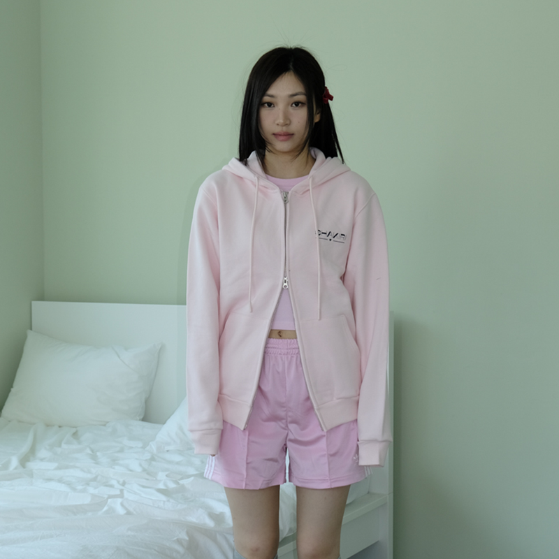 KIRIGIRL HOODIE ZIP UP _PINK