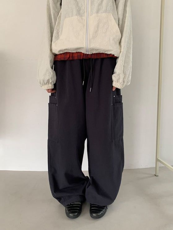 BAON（バオン）の「Hibamp Wide Cargo Banding Pants（Pants）」