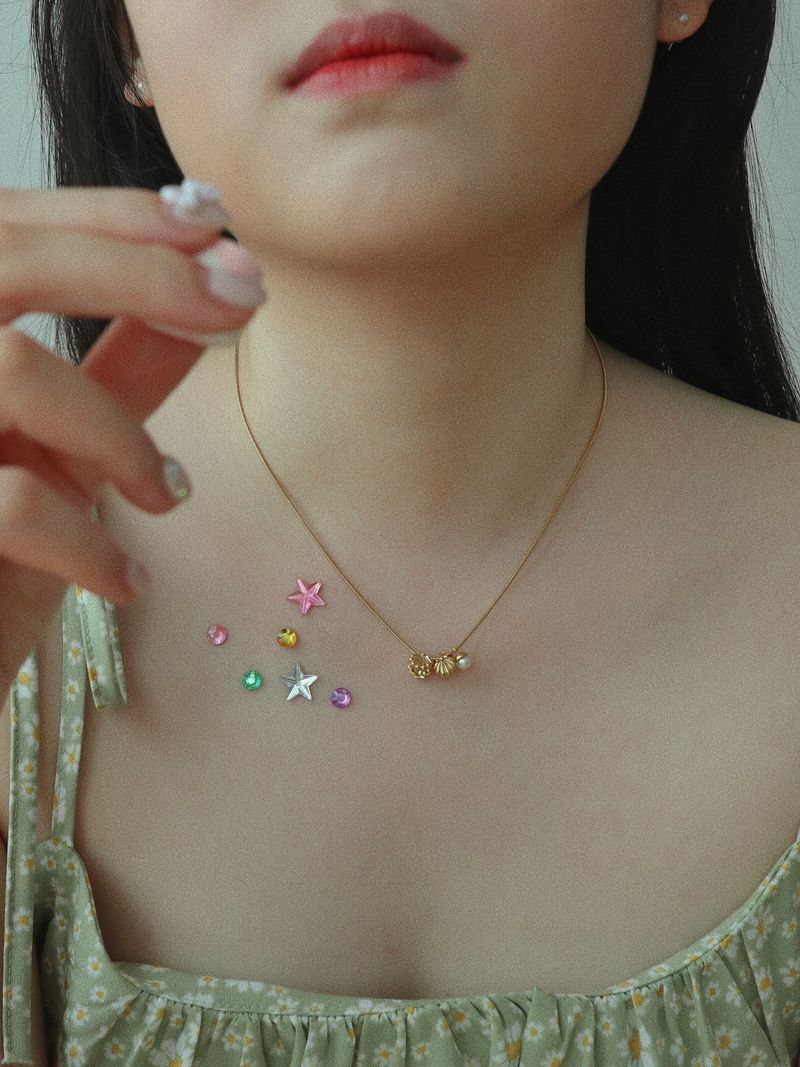 【MADE】 Tiny shells necklace