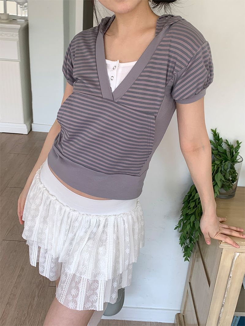 HAZY STRIPE HOODIE (2C)