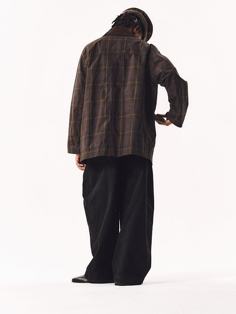 WAXED MID-LENGTH JACKET