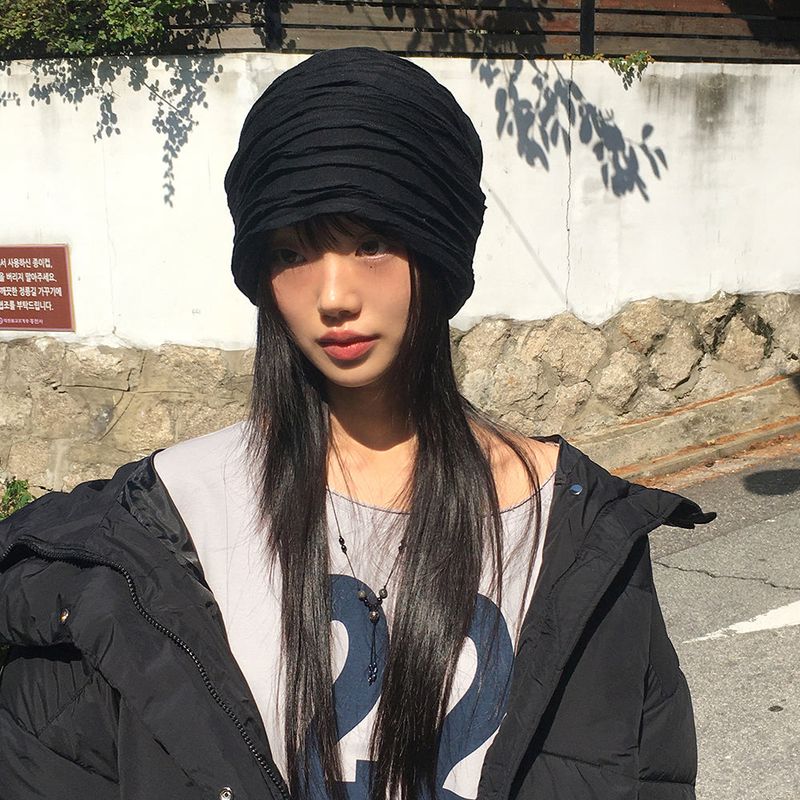 Kaiko pleats Turban long beanie