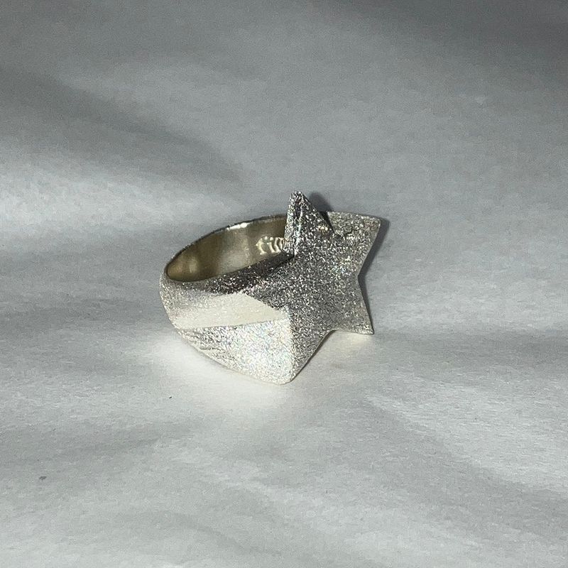 my biggest star ring glitter texture.
