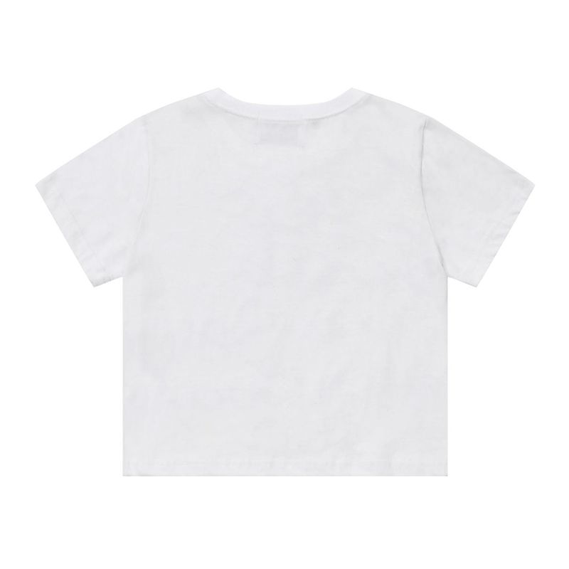 Cat Save The World Crop T (Black, White)