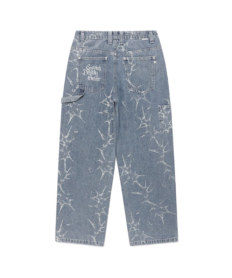 PRINTED CARPENTER DENIM PANTS BLUE(CV2FSUD110A)