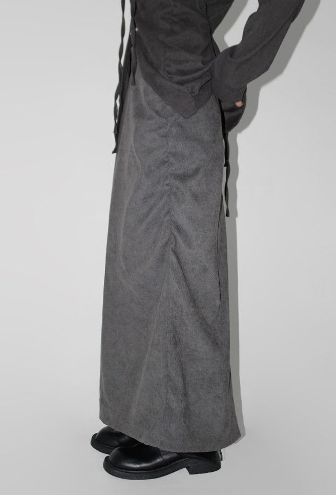 SHIRRING LONG SKIRT