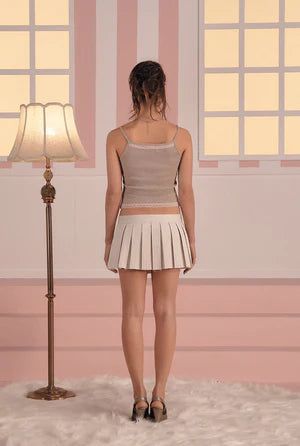 Be messy tank top - beige  