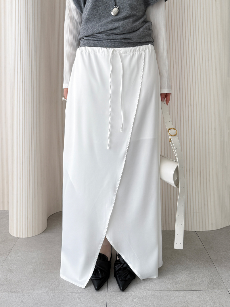 tulip satin skirts (3color)