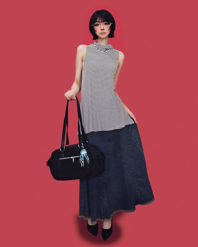 tan-tan pocket shoulder bag (2color)