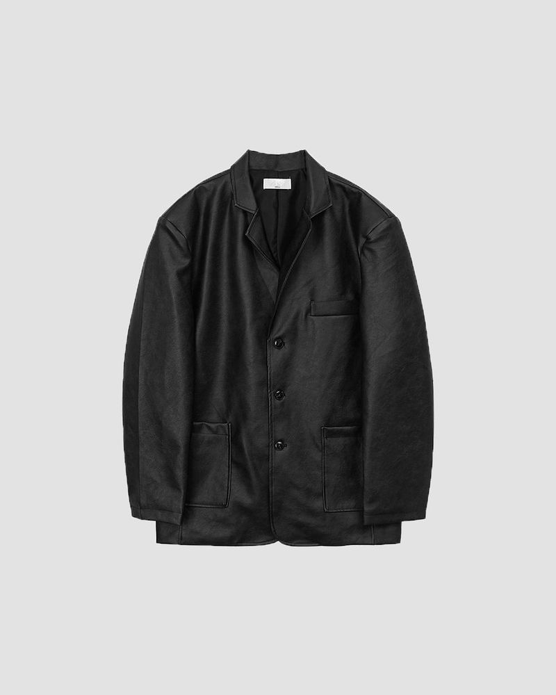 Heritage Leather Blazer Jacket