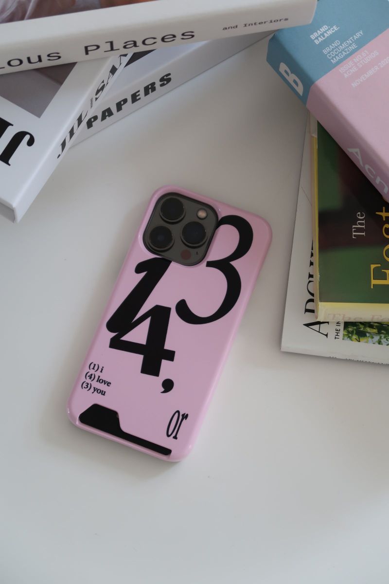 [MADE] 143 card case (pink/black)