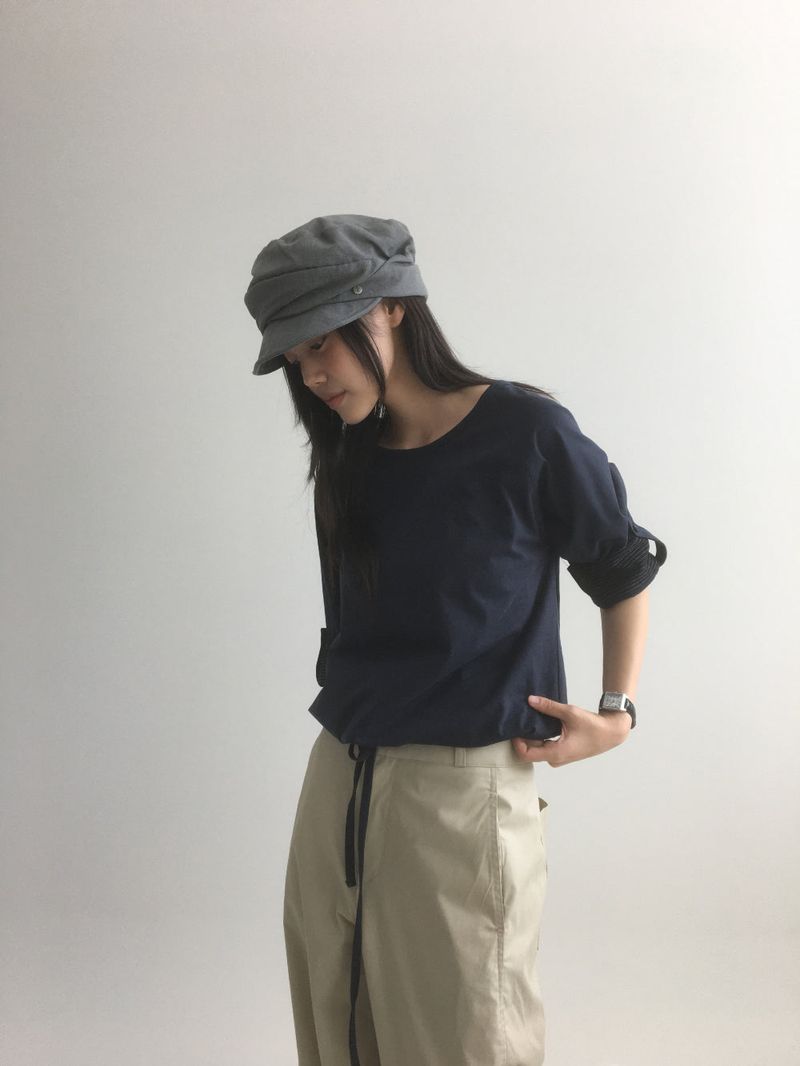 Paper curved pants (2color)