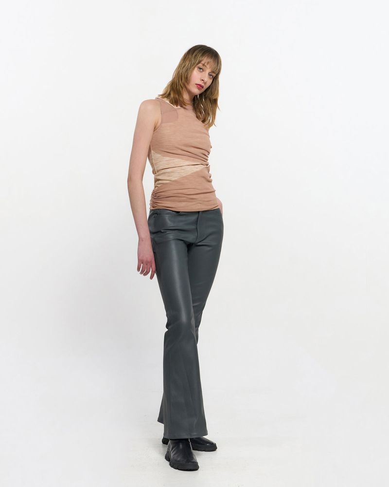 Layered Sleeveless _ BEIGE