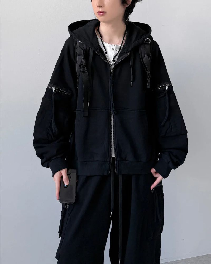 Lexia Crop Hood Zip-Up