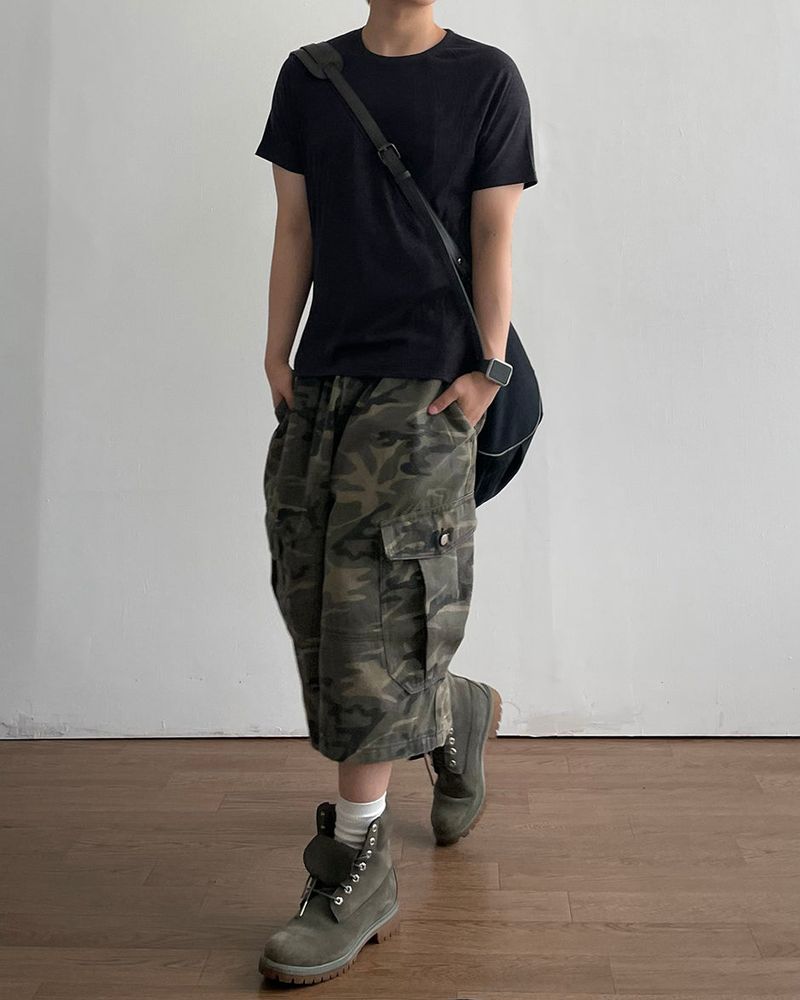 Drill Camo Bermuda Pants