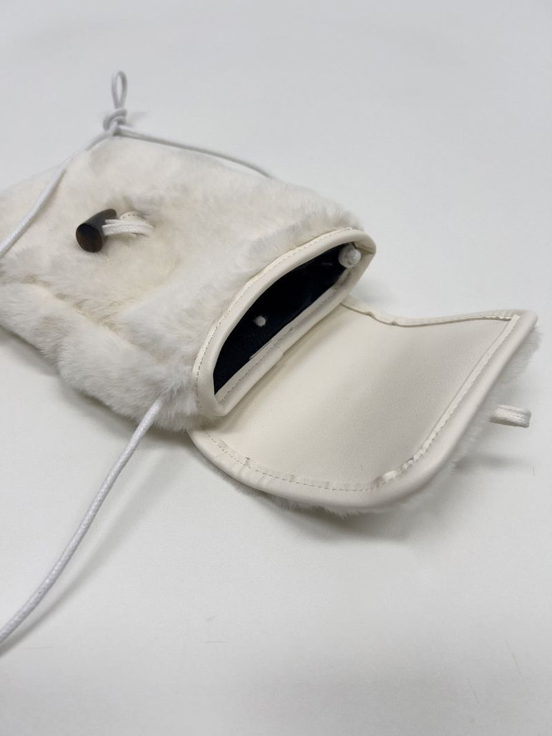 Toggle Fur Mini Crossbody Bag