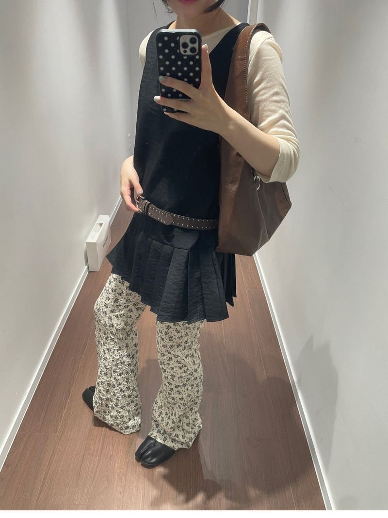 Redin Flora Bootcut Pants (2color)