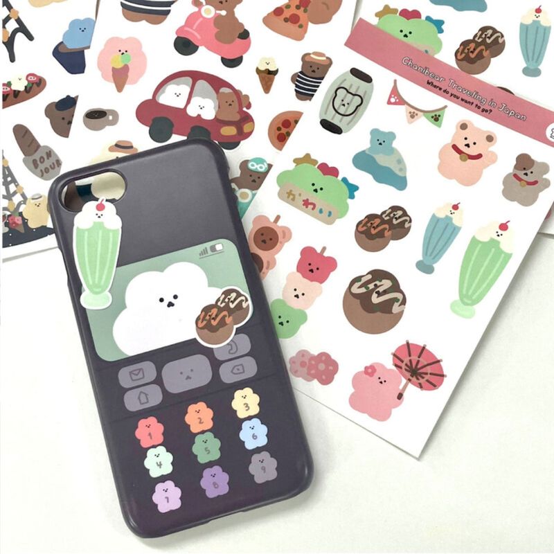 chanibear Traveling in Japan sticker