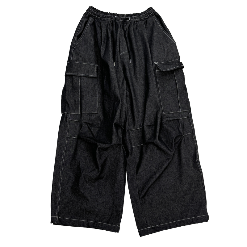 big over denim cargo balloon pt