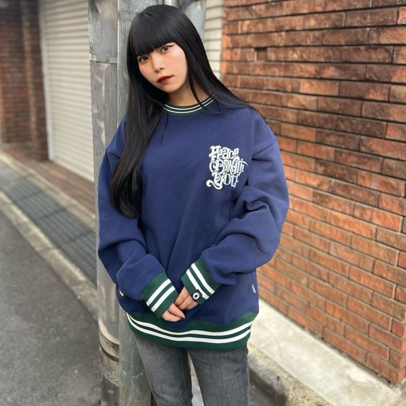 EXAMPLE BLESSING WORLDS RIBCOLOUR CREWNECK