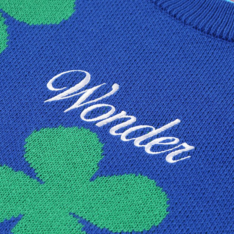 Flower pattern Jacquard Knit