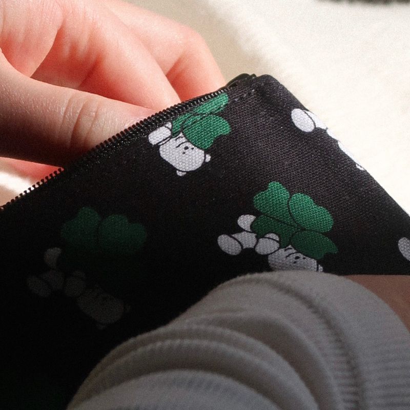 Keep Clover pattern keyring pouch(mini)
